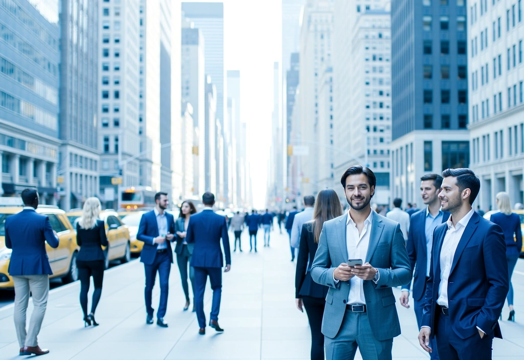 View of New York financial district